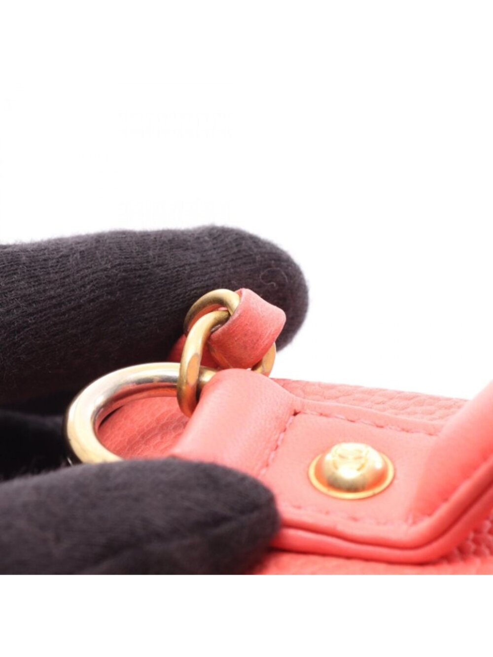 Chanel Shoulder Bag CC Figuri Vanity 2-Way Salmon Pink Caviar Leather CC - Picture 9 of 12